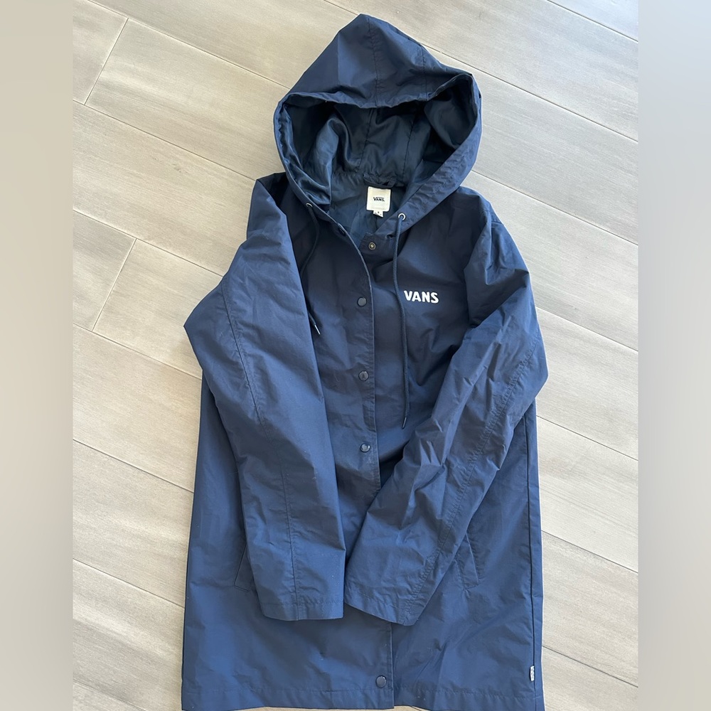 Women’s Vans Raincoat - Size Small - Navy